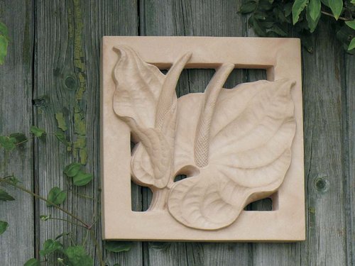 Blumenrelief Anturie