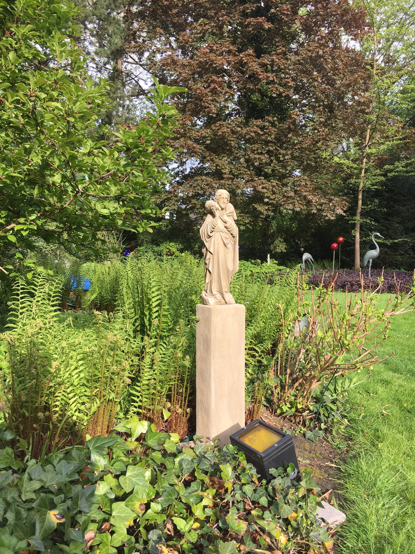 Christus Statue auf eine Stele