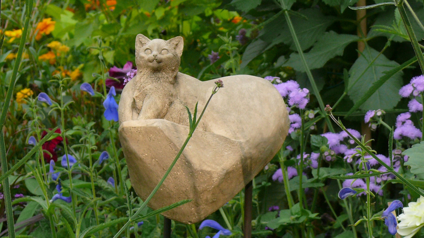 Katzenherz | Gedenkstein für Katzen