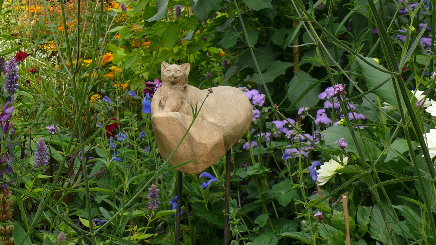 Katzenherz | Gedenkstein für Katzen